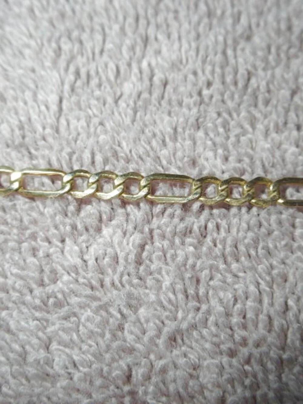 10K Solid Gold Mariner Anchor Anklet Chain 10